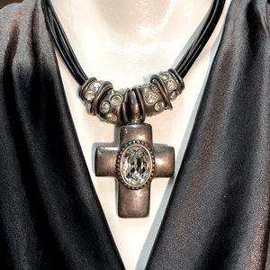 CHUNKY BOHO STYLE BLING NECKLACE